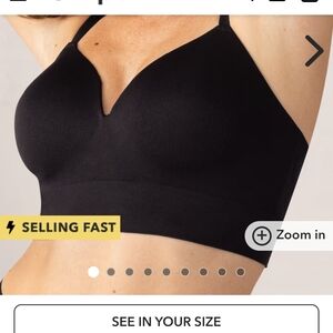 Shapermint Black Seamless Comfort Bra Intimates